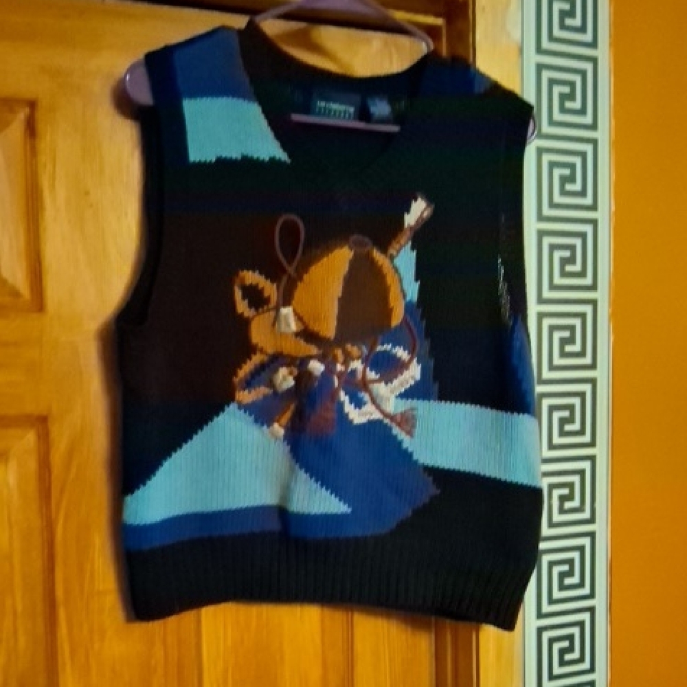 Liz Claiborne Black Knit Sweater Vest
